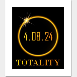 Art Solar Eclipse 2024 Totality April 8 Men Women Kids Posters and Art